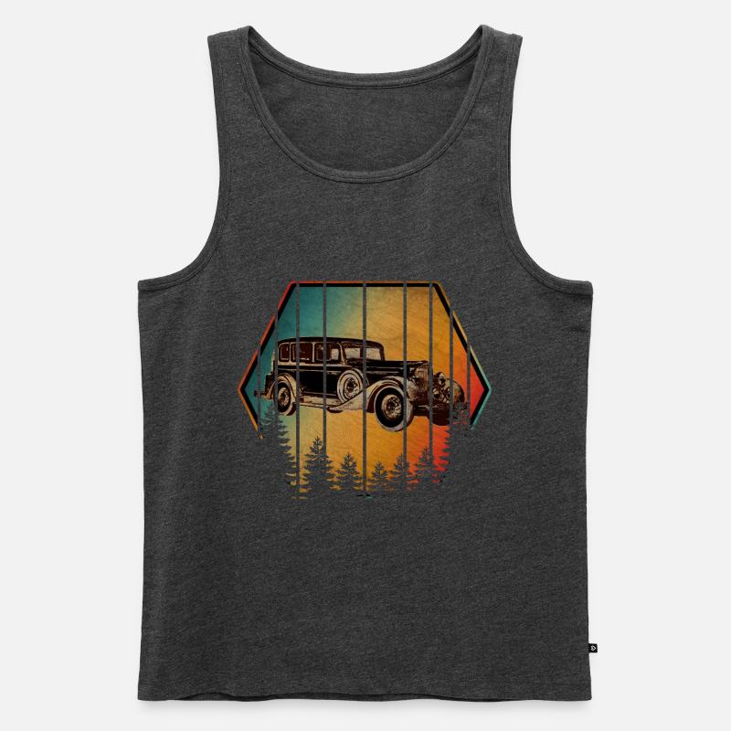 OLDTIMER - Männer Premium Bio Tank Top - Anthrazit meliert