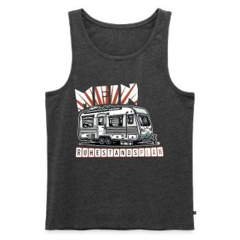 Ruhestand in Stil - Mit Wohnmobil - Männer Premium Bio Tank Top - Anthrazit meliert - Vorne - Michal (187cm)