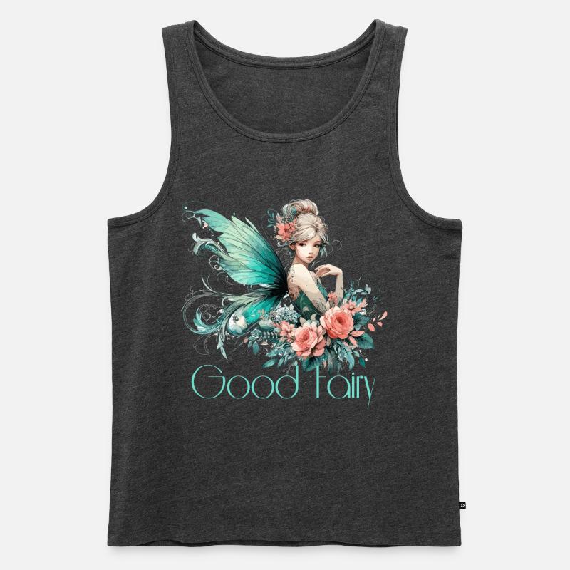 Gute Fee Geschenk - Männer Premium Bio Tank Top - Anthrazit meliert