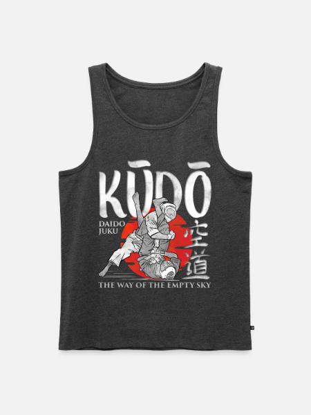 Kudo - Martial Arts - Men's Premium Organic Tank Top - heather anthracite