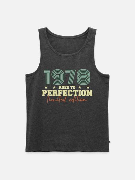 1978 - Men's Premium Organic Tank Top - heather anthracite