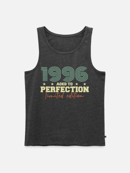 1996 - Men's Premium Organic Tank Top - heather anthracite