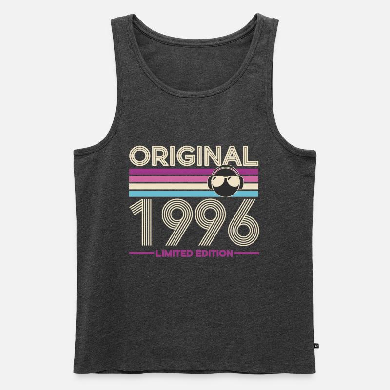 Originale limitierte Edition von 1996 - Männer Premium Bio Tank Top - Anthrazit meliert