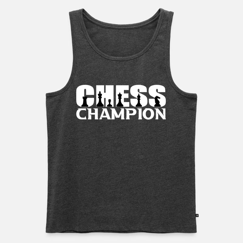 Chess  - Männer Premium Bio Tank Top - Anthrazit meliert