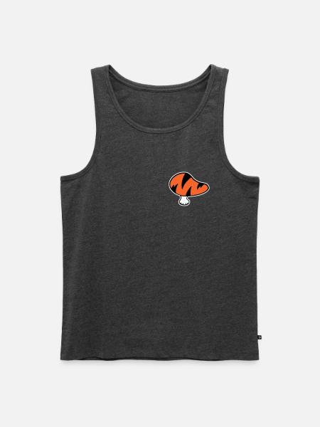 Tigerpilz Logo STICK-Variante - Männer Premium Bio Tank Top - Anthrazit meliert
