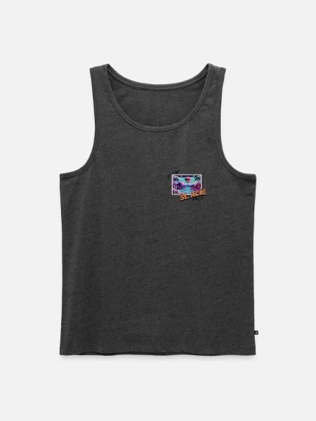 St. Acid - Männer Premium Bio Tank Top - Anthrazit meliert