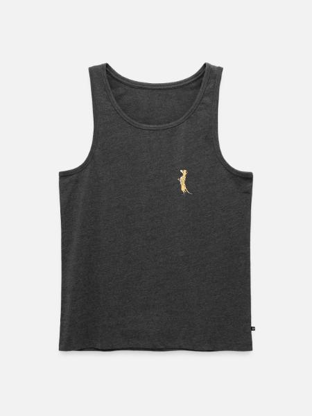 Erdmännchen - Männer Premium Bio Tank Top - Anthrazit meliert