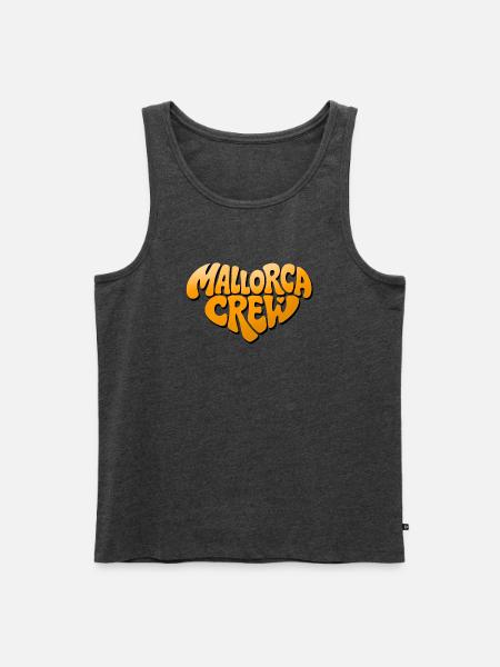 Mallorca Crew Bubble Logo - Männer Premium Bio Tank Top - Anthrazit meliert