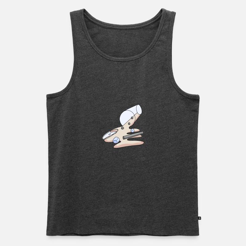 Bubbletea - Männer Premium Bio Tank Top - Anthrazit meliert