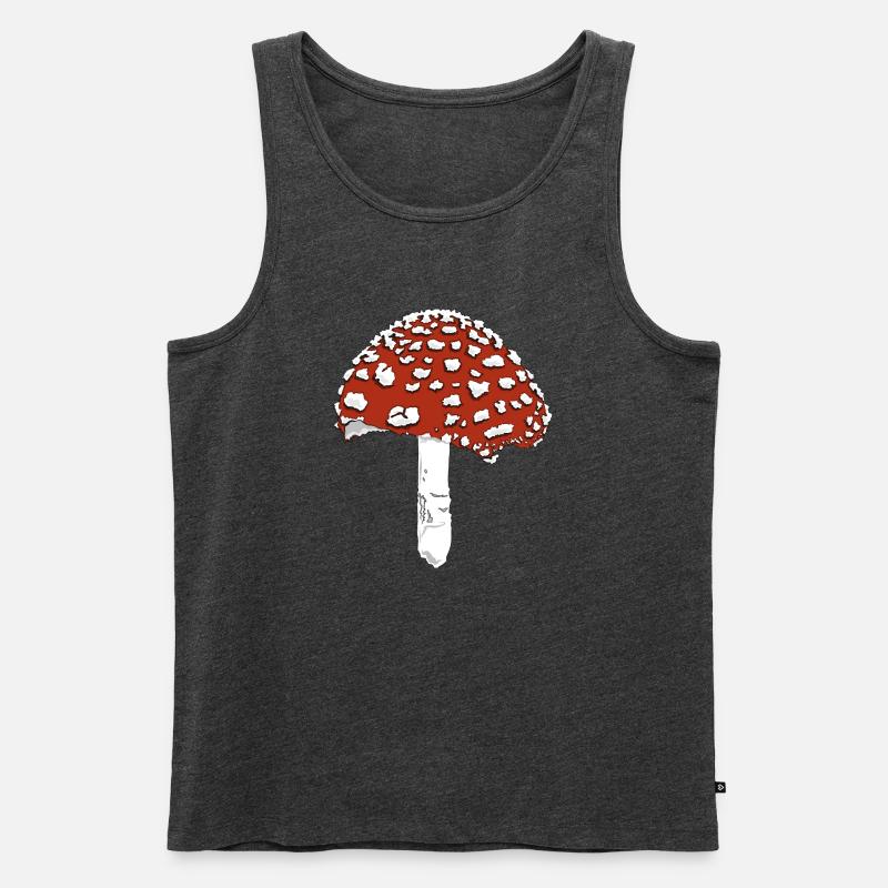 Toadstool toadstool amanita - Men's Premium Organic Tank Top - heather anthracite