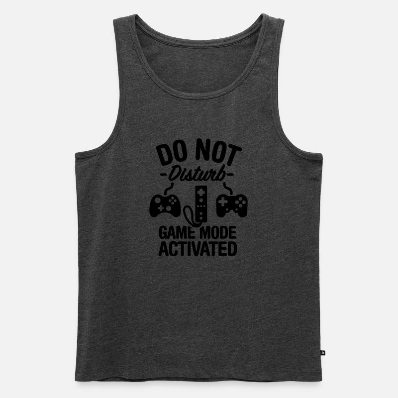 Do not disturb game mode activated - Männer Premium Bio Tank Top - Anthrazit meliert