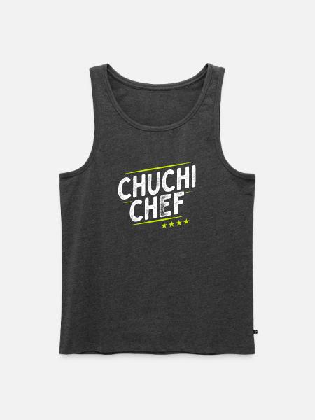 Küchenchef - Chuchi Chef - Schweizerdeutsch - Männer Premium Bio Tank Top - Anthrazit meliert