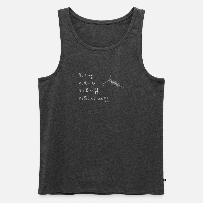 Maxwellsche Gleichungen - Männer Premium Bio Tank Top - Anthrazit meliert