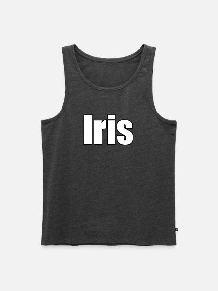 Iris - Men's Premium Organic Tank Top - heather anthracite