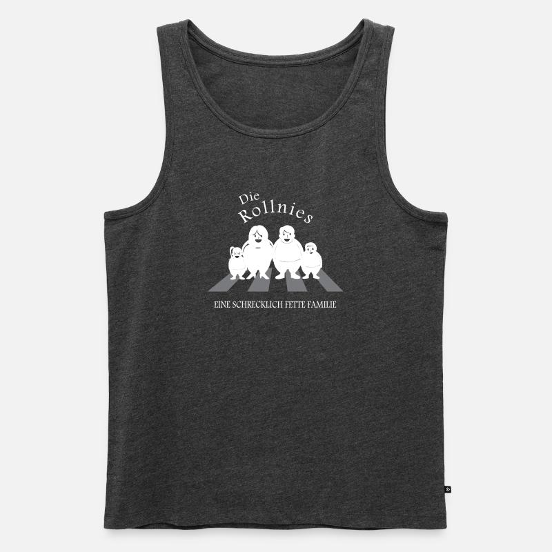 Die Rollnies - Männer Premium Bio Tank Top - Anthrazit meliert