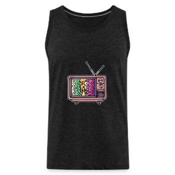 Fernsehabend Streaming Theater Movies Fernsehen - Männer Premium Bio Tank Top - Anthrazit - Vorne - Alexander (188cm)