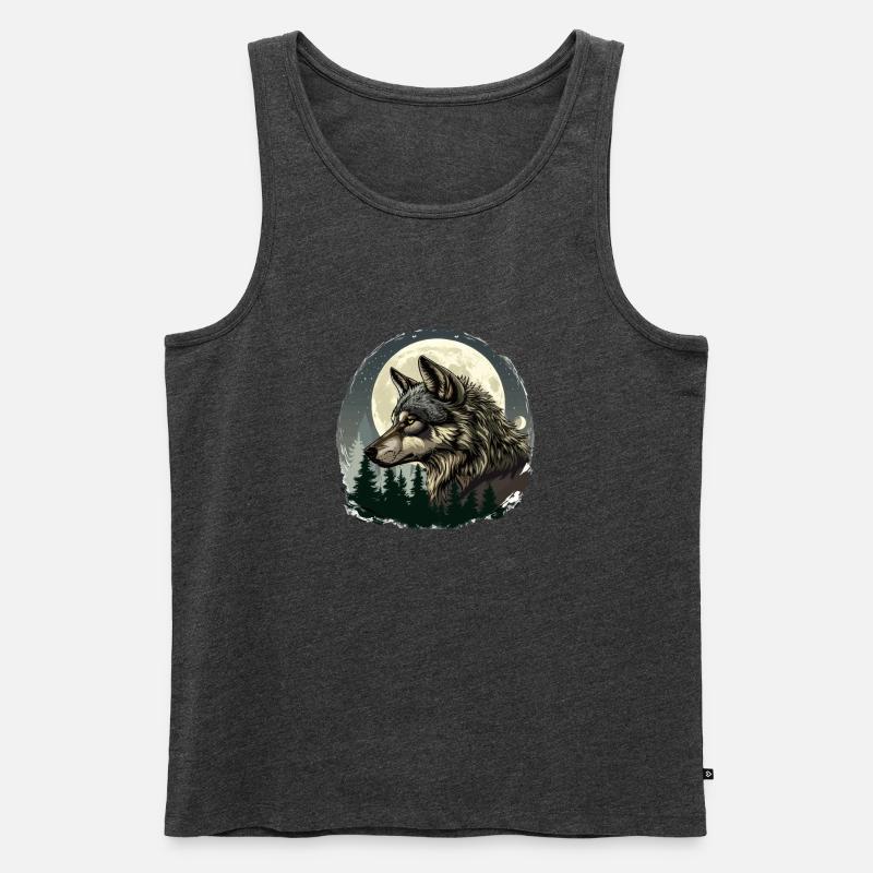 Wolfsblut - Männer Premium Bio Tank Top - Anthrazit meliert