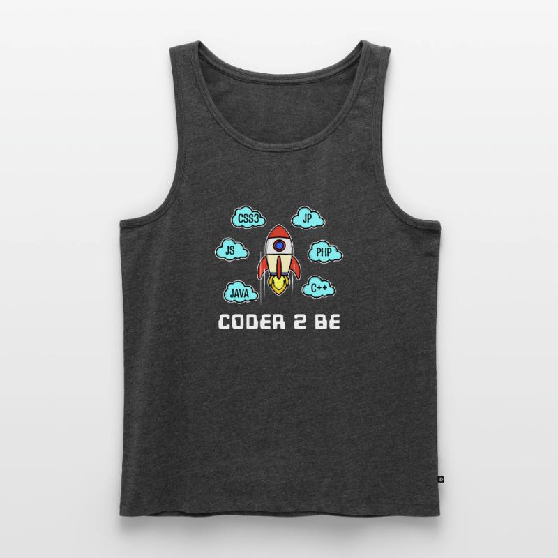Developer Statement Css Php Java C++ Programmer Men's Premium Organic Tank Top