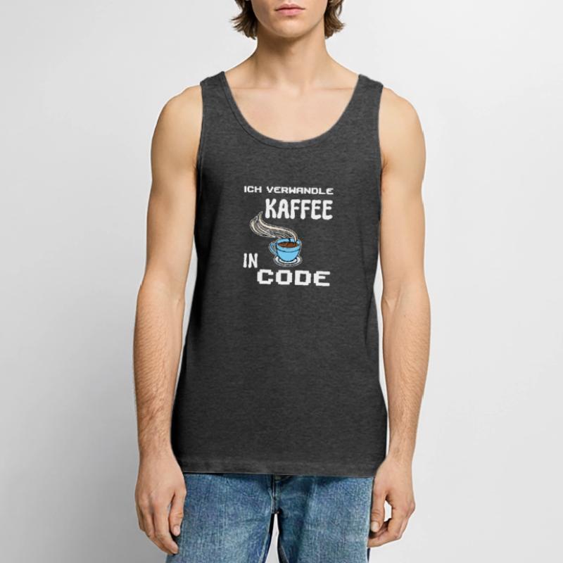 Developer Computerfreak Statement Coden Skripting Männer Premium Bio Tank Top