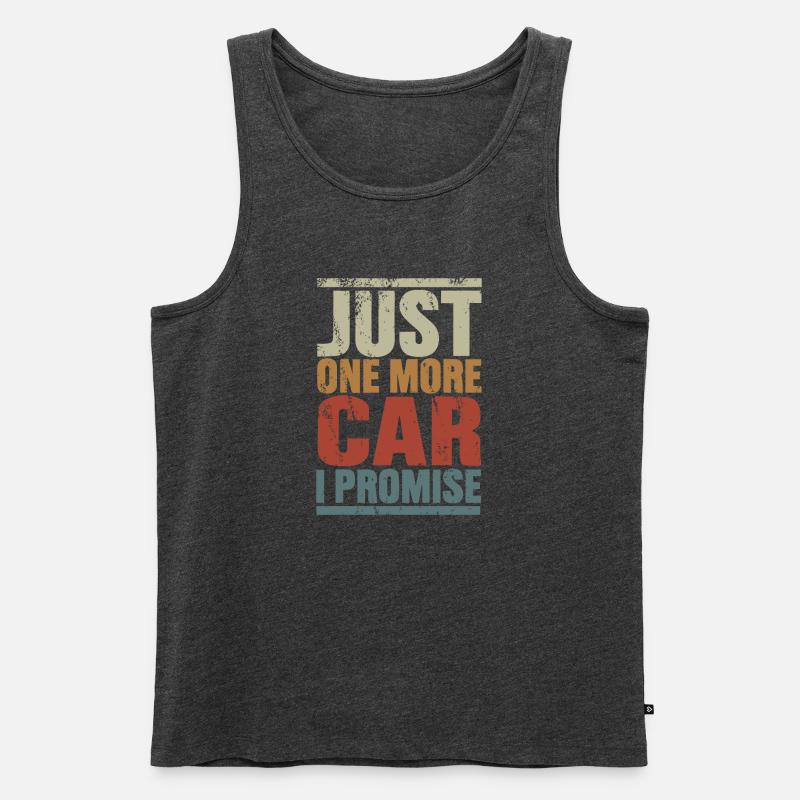 Nur noch ein Auto, versprochen - Männer Premium Bio Tank Top - Anthrazit meliert