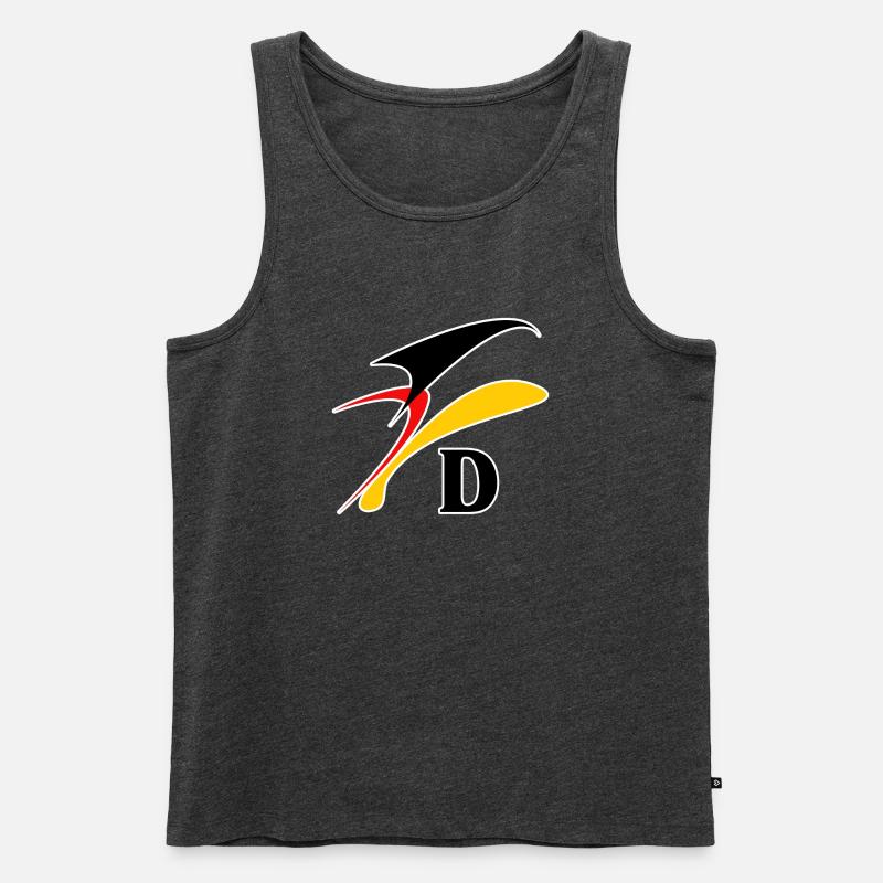 DL9 - Männer Premium Bio Tank Top - Anthrazit meliert