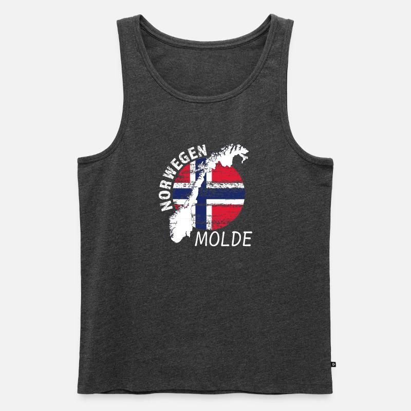 Molde - Männer Premium Bio Tank Top - Anthrazit meliert