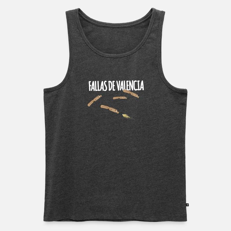 Fallas De Valencia Trueno - Männer Premium Bio Tank Top - Anthrazit meliert