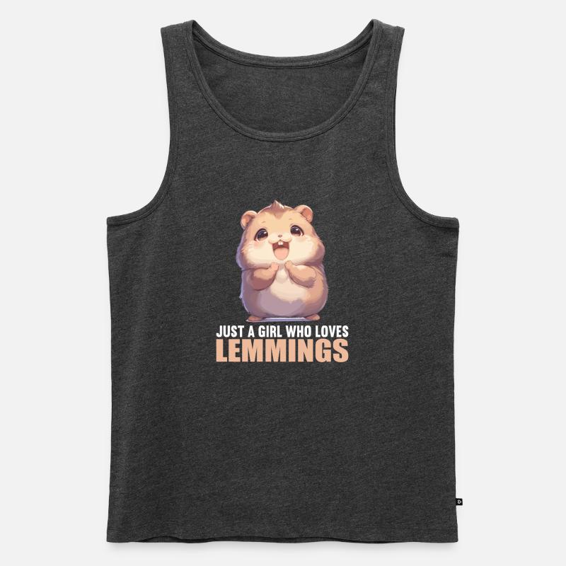 Lemminge Lemming - Männer Premium Bio Tank Top - Anthrazit meliert