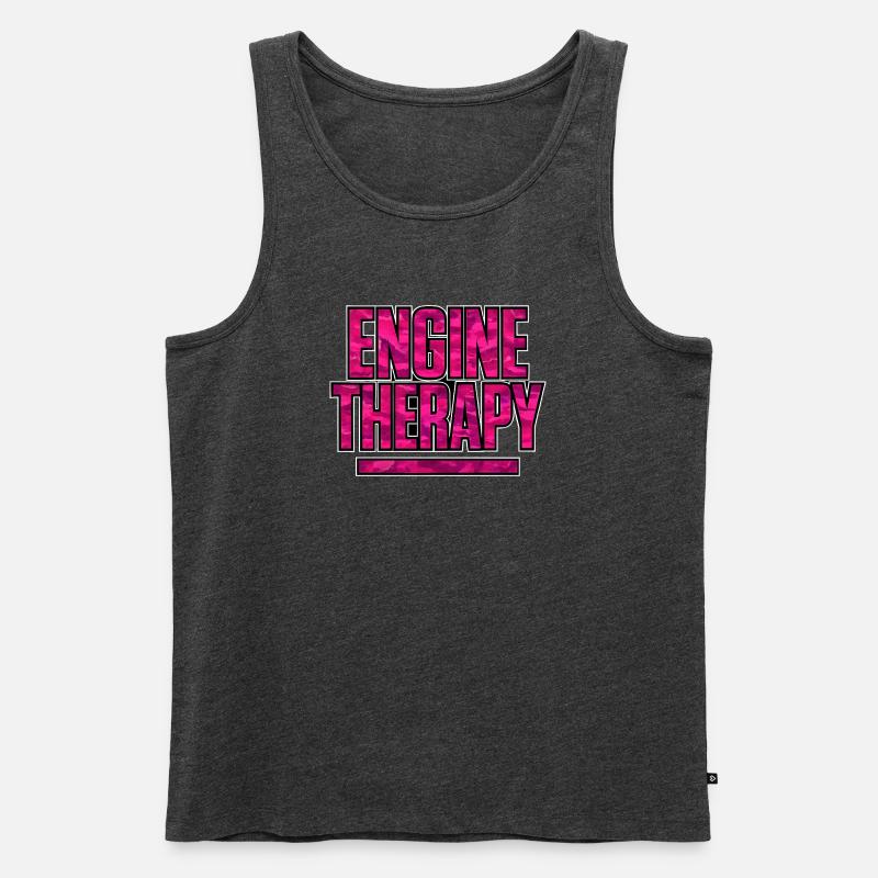 Engine Therapy Auto Tuning Szene Camouflage - Männer Premium Bio Tank Top - Anthrazit meliert