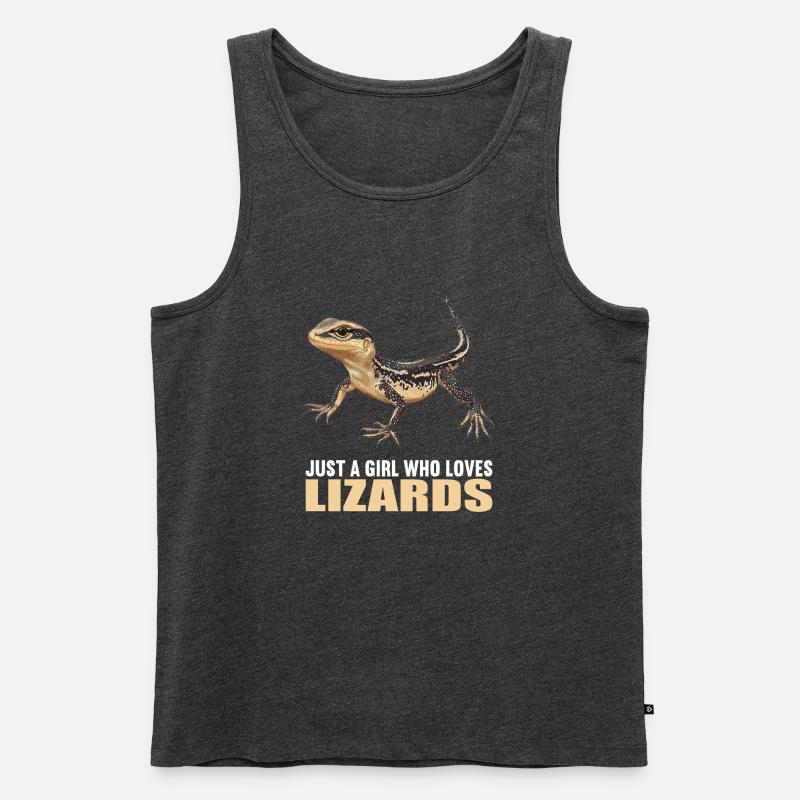 Eidechsen Eidechse - Männer Premium Bio Tank Top - Anthrazit meliert