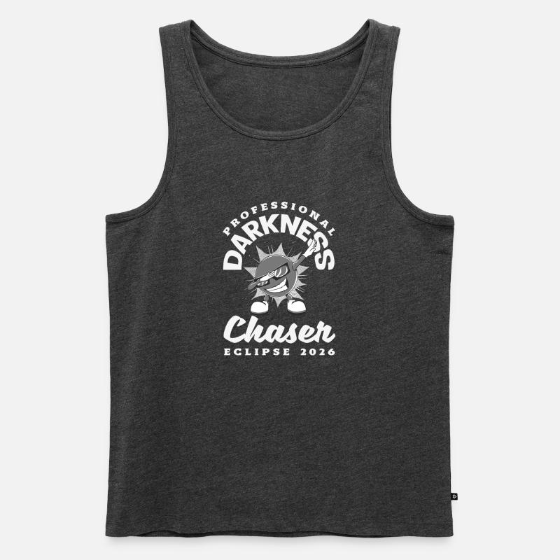 Solar eclipse 2026, August 12 - Men's Premium Organic Tank Top - heather anthracite