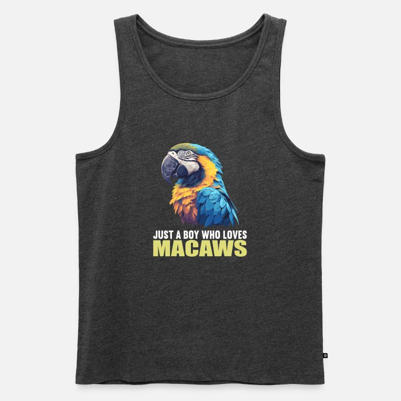 Aras Ara - Männer Premium Bio Tank Top - Anthrazit meliert
