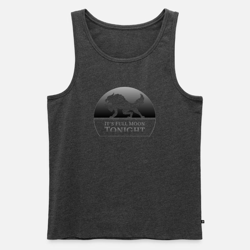 werwolf - Männer Premium Bio Tank Top - Anthrazit meliert