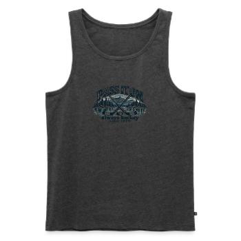Eishockey Shirt Retro - Always Hockey - Männer Premium Bio Tank Top - Anthrazit meliert - Vorne - Michal (187cm)