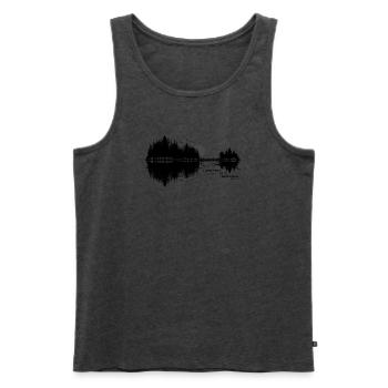 1972 Gitarre Natur Musik 54. Geburtstag - Männer Premium Bio Tank Top - Anthrazit meliert - Vorne - Michal (187cm)
