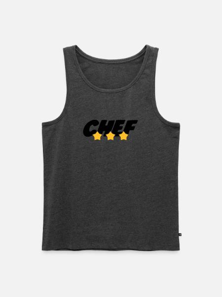 Chef cooking - Débardeur bio Premium Homme - anthracite chiné