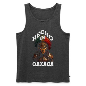 Mexiko Stolz & Heimat Mexikaner Mexico Flagge - Männer Premium Bio Tank Top - Anthrazit meliert - Vorne - Michal (187cm)