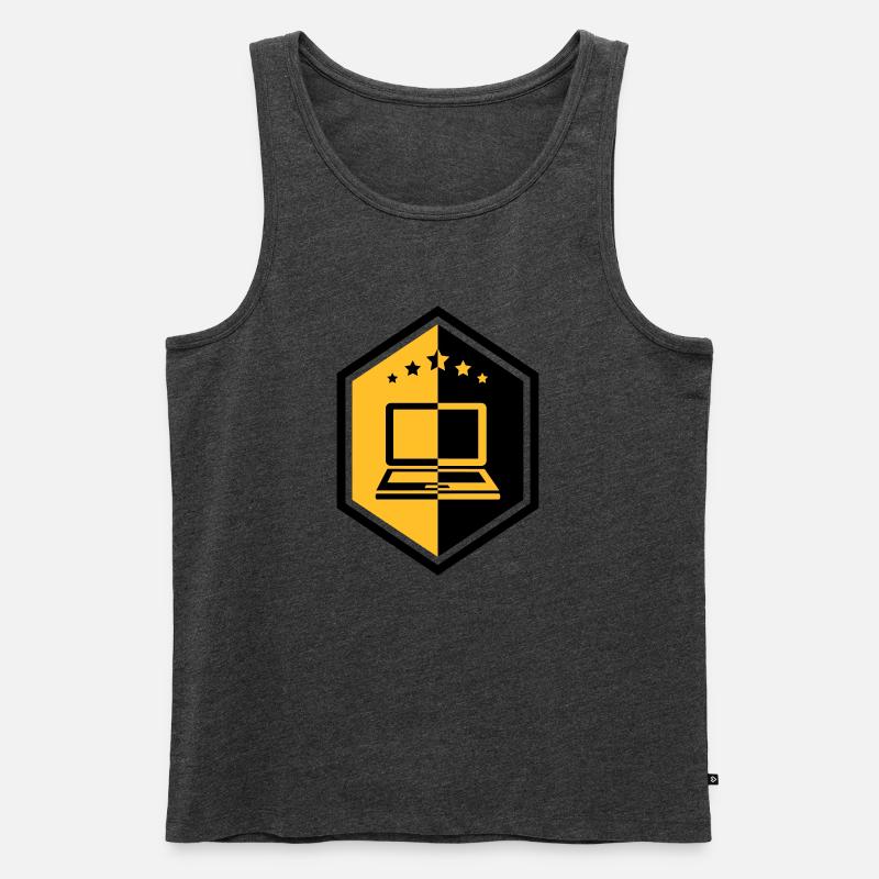 Computing / Informatik / Informatique - Men's Premium Organic Tank Top - heather anthracite