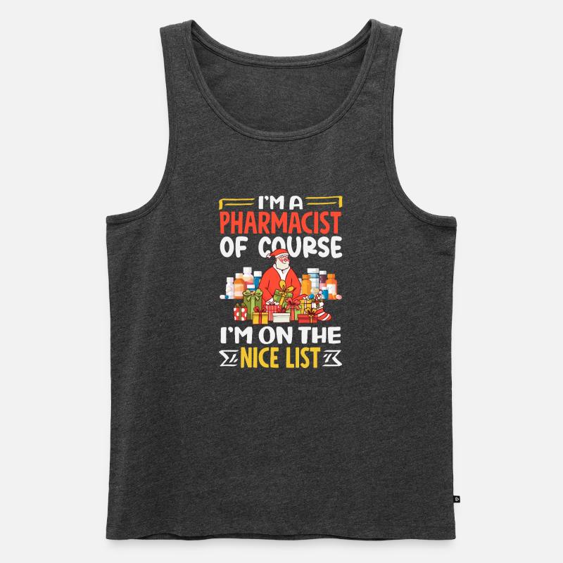 Apotheker Pharmazeutisch-technischer - Männer Premium Bio Tank Top - Anthrazit meliert