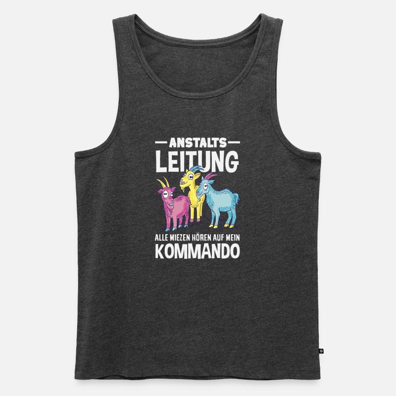 Anstaltsleitung Chef Leitung - Männer Premium Bio Tank Top - Anthrazit meliert
