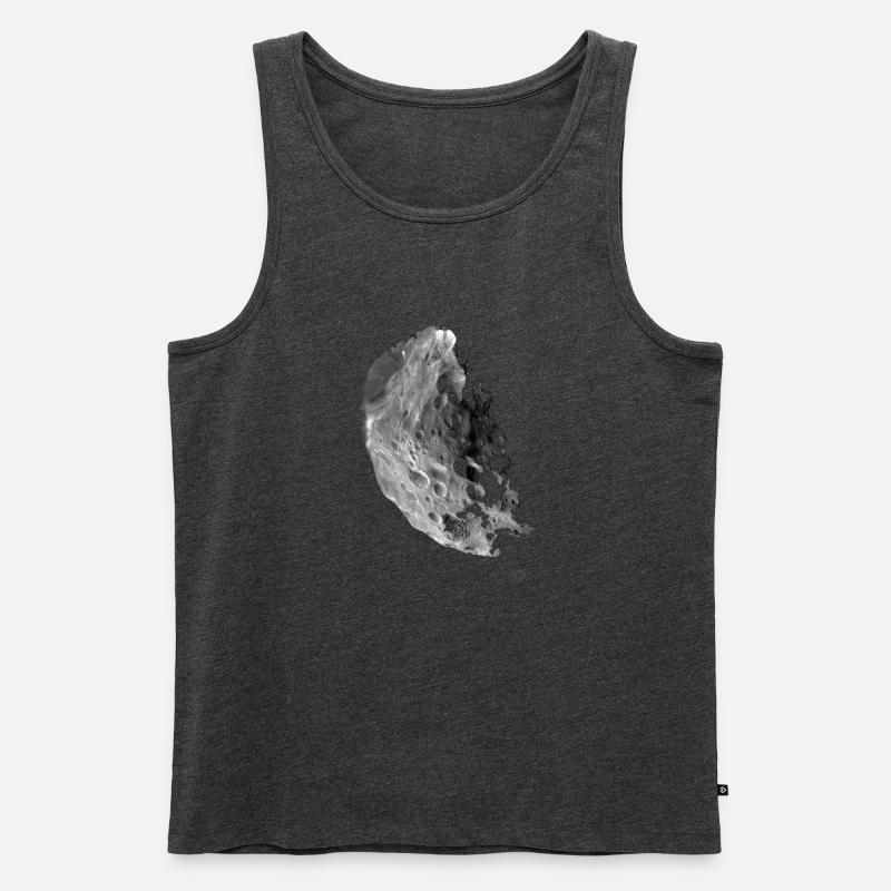 Asteroid - Männer Premium Bio Tank Top - Anthrazit meliert