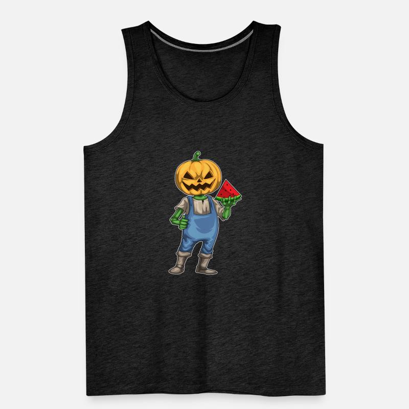 Jack O Lantern Halloween Pastèque Débardeur bio Premium Homme