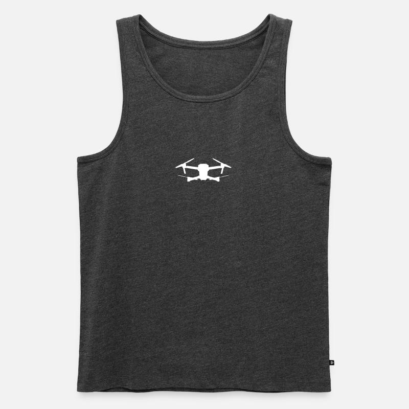 DJI MAVIC PRO DRONE - Männer Premium Bio Tank Top - Anthrazit meliert