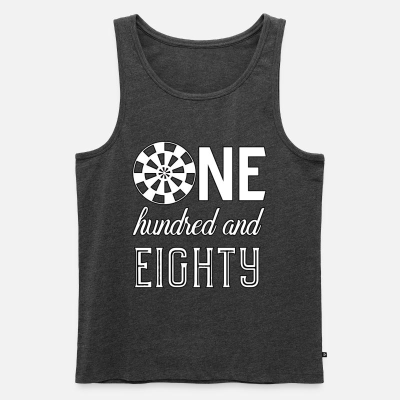 Darts Dart - Männer Premium Bio Tank Top - Anthrazit meliert