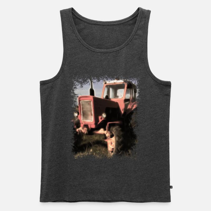 Traktor Belarus MTS 50 - Männer Premium Bio Tank Top - Anthrazit meliert