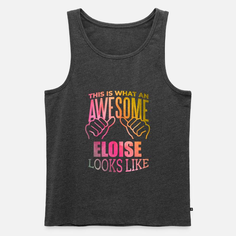 Eloise - Männer Premium Bio Tank Top - Anthrazit meliert