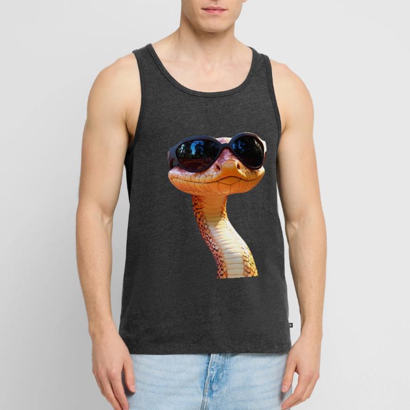 Serpent Python Cobra Mamba Serpent à sonnettes Serpent Débardeur bio Premium Homme