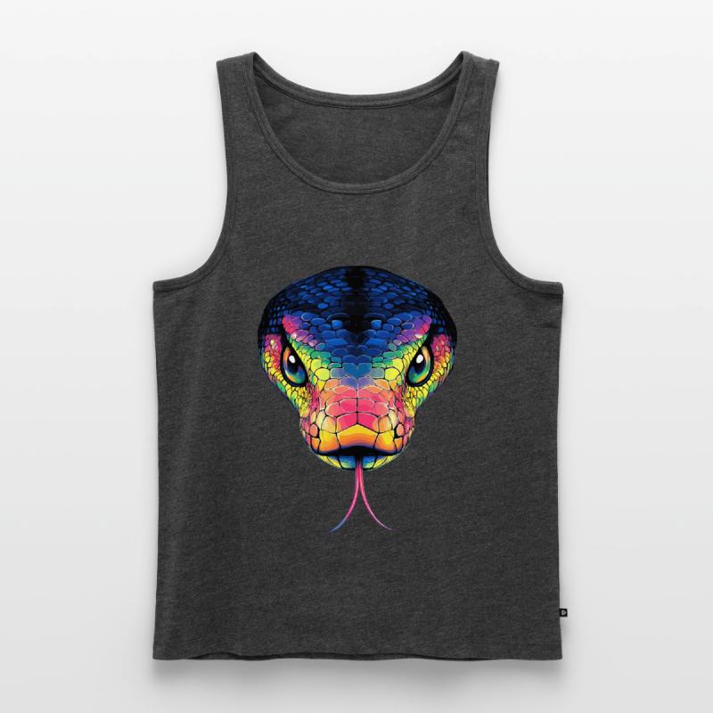 Serpent Python Cobra Mamba Serpent à sonnettes Serpent Débardeur bio Premium Homme