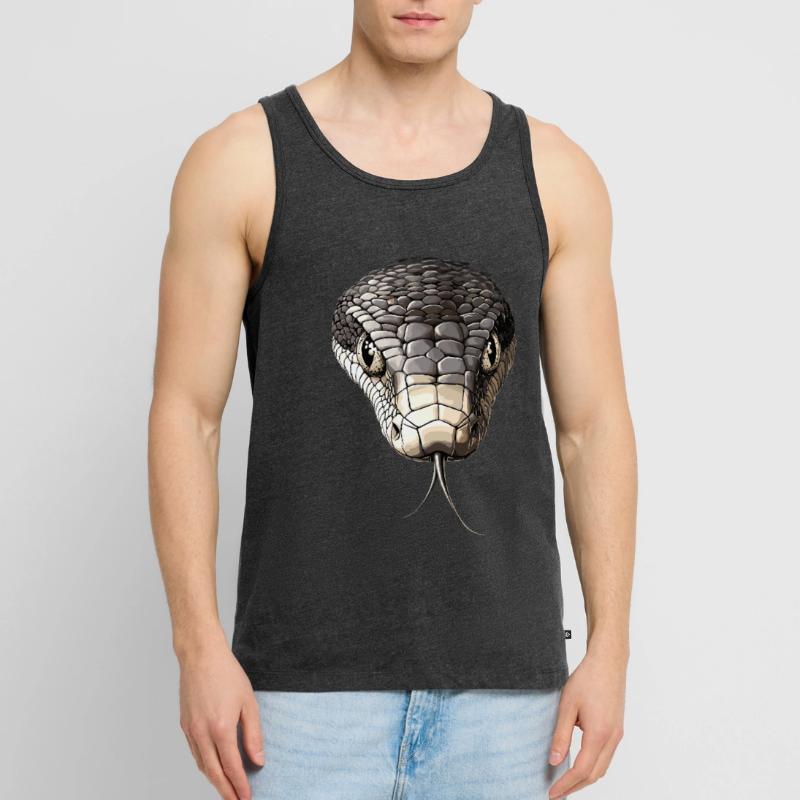 Serpent Python Cobra Mamba Serpent à sonnettes Serpent Débardeur bio Premium Homme