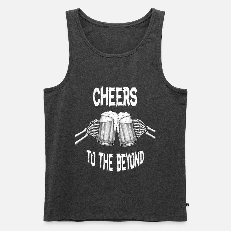 Stoß ins Jenseits - Männer Premium Bio Tank Top - Anthrazit meliert